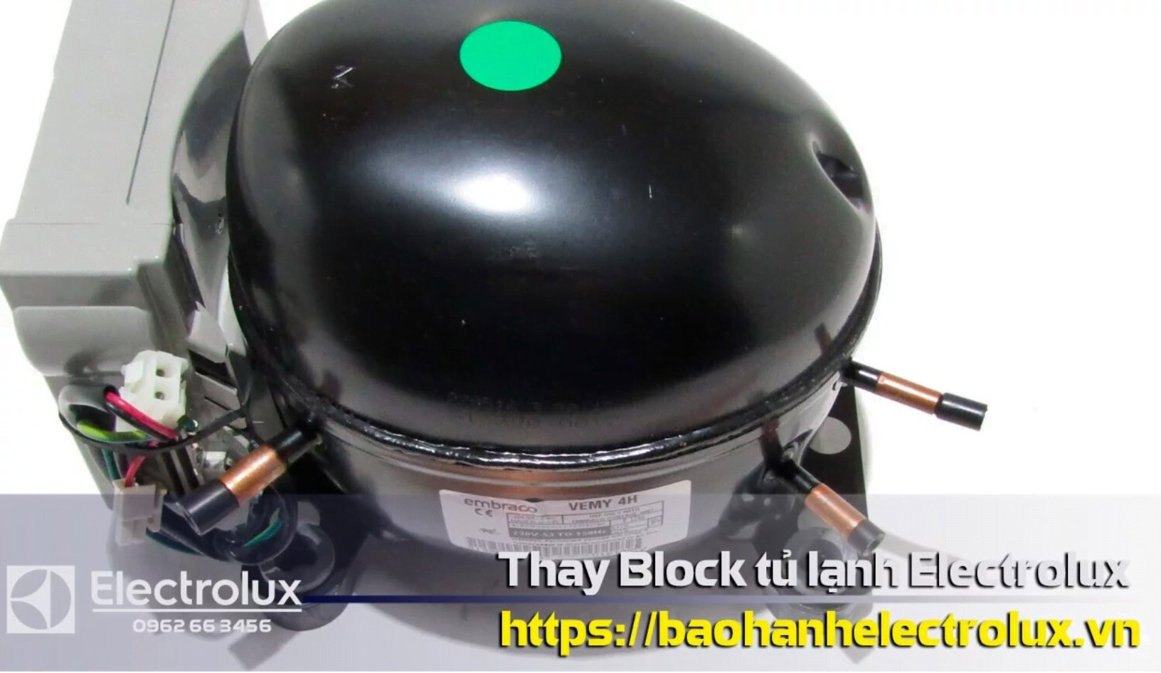 Compressor for LG refrigerator warranty repair, Electrolux Thay Block tủ lạnh LG, best refrigerator compressor replacement for LG, motor for LG fridge, Electrolux refrigerator parts and repair.