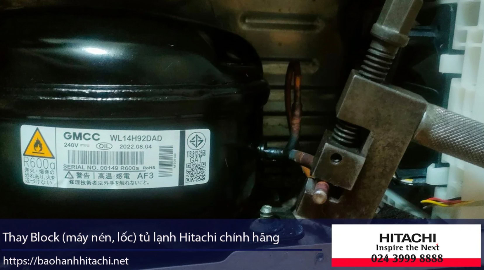 High-quality LG refrigerator compressor replacement for reliable cooling system repair. Compatible with Hitachi units, ensuring optimal performance and durability. Expert service available.